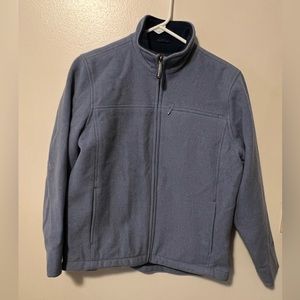 Woolrich Blue Wool Fleece Coat